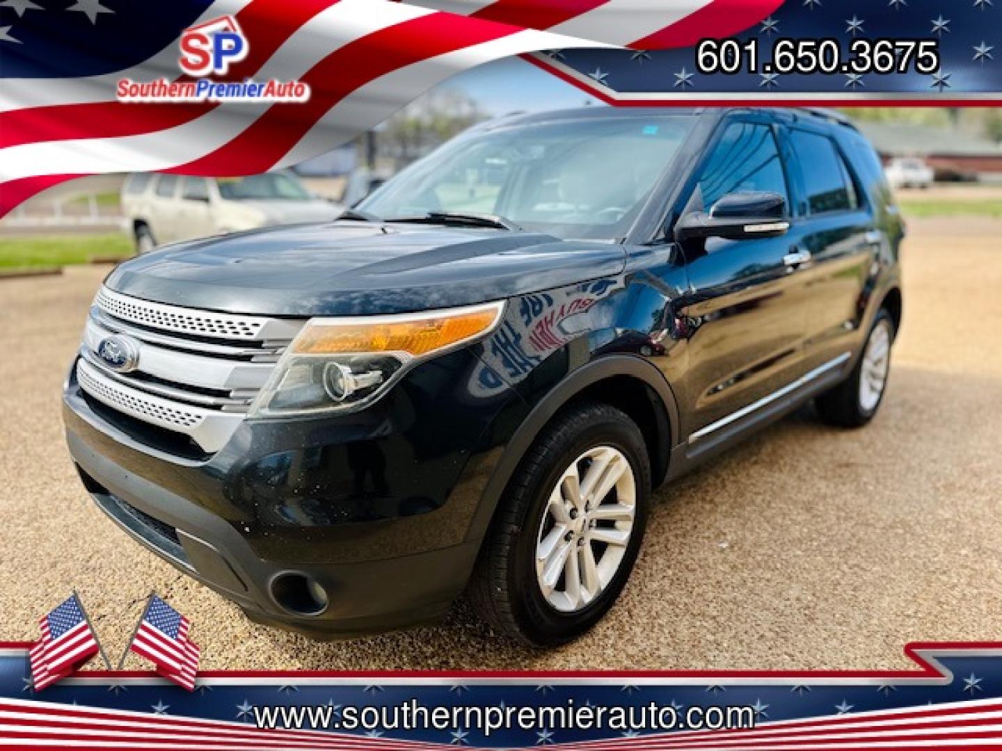 2015 BLACK FORD EXPLORER XLT (1FM5K8D87FG) , located at 922 W. Beacon St., Philadelphia, MS, 39350, (601) 650-3675, 32.770447, -89.127151 - Photo#2